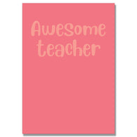 Awesome Teacher Card